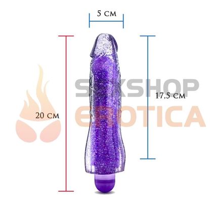 Vibrador con varias velocidades, Glitter y brillo 